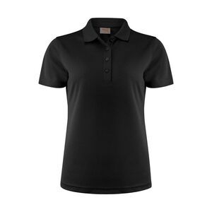 Printer RED Womens/Ladies Smash Polo Shirt / Black